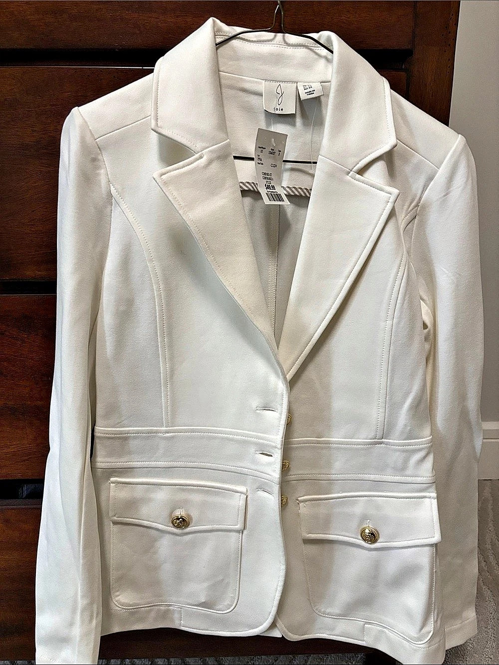 jolie White Blazer Size XS NWT